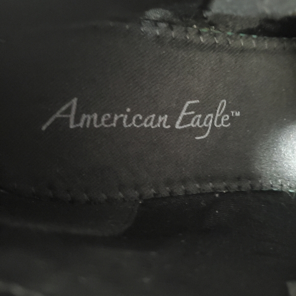 American Eagle Black Faux Suede Ankle Boots with Zipper NWT - Picture 9 of 11